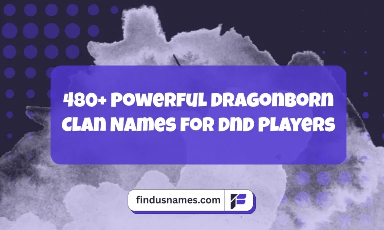 Dragonborn Clan Names