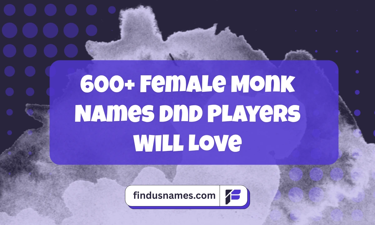 Female Monk Names