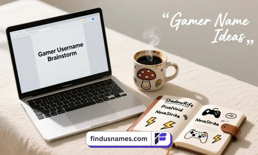 Brainstorming cool gaming names list for girl