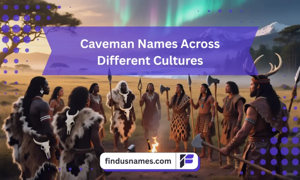 700+ Caveman Names: Prehistoric, Funny, and Fierce Ideas for Characters 4 Diverse group of prehistoric characters showing global cultural styles to represent Caveman Names across cultures.