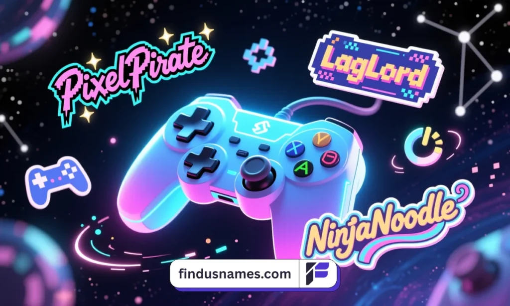 Collection of related cool gaming name ideas and gamer tags.