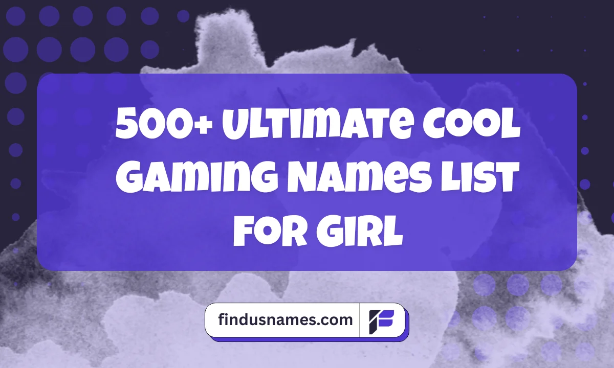 cool gaming names list for girl