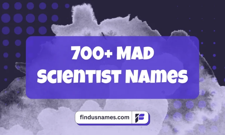 Mad Scientist Names