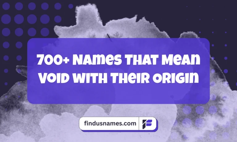 Names That Mean Void