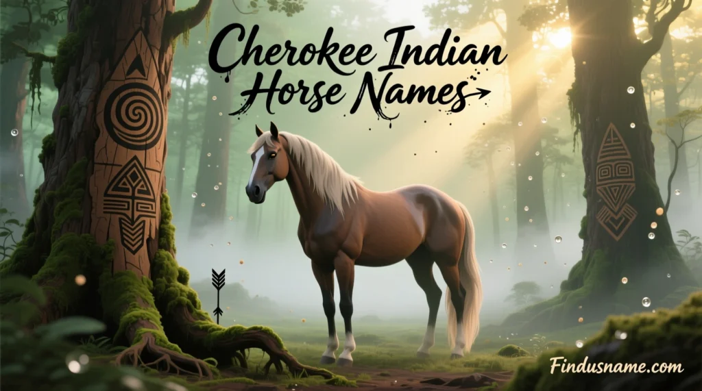 Cherokee Indian horse names based on tradition, nature, and native heritage for unique naming inspiration