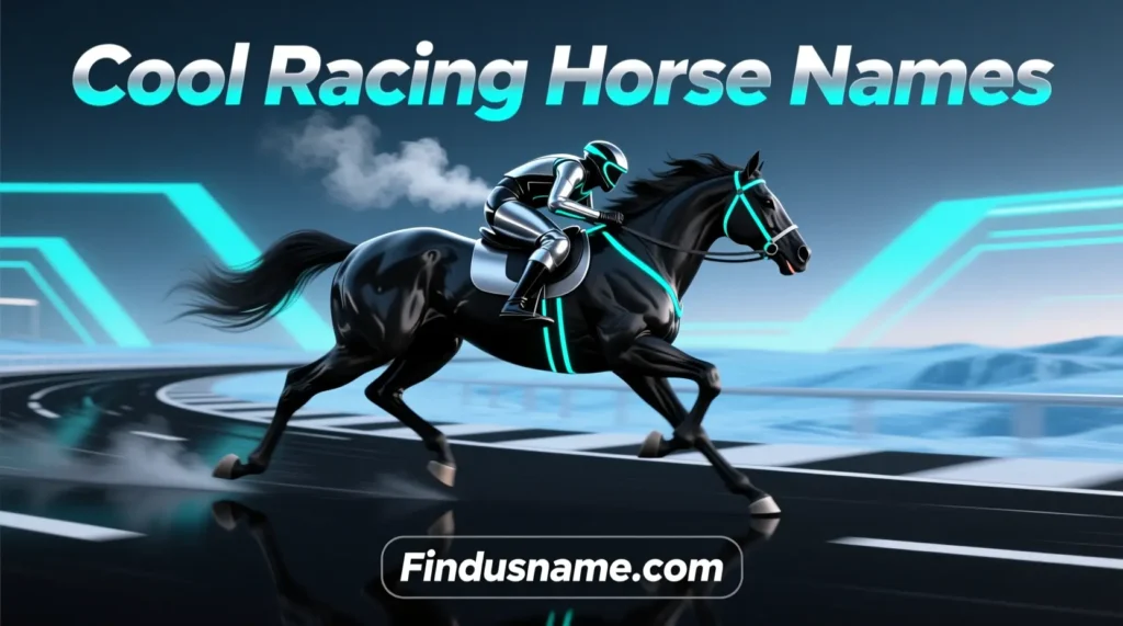 Cool racing horse names highlighting stylish and trendy male race horse names