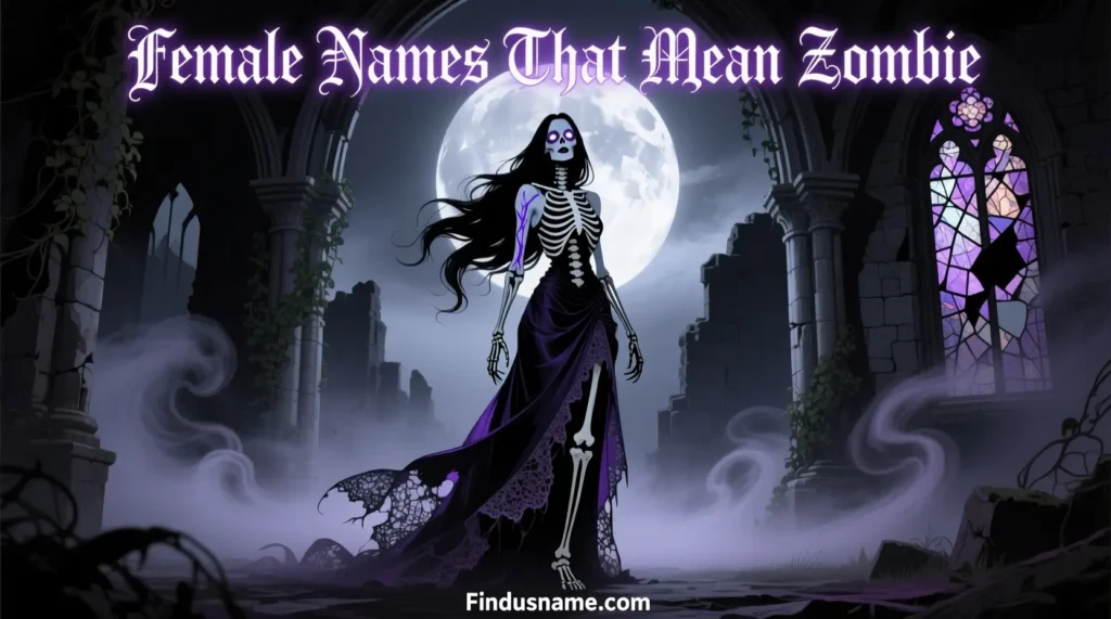 Female Names That Mean Zombie inspired by undead mythology and dark fantasy meanings