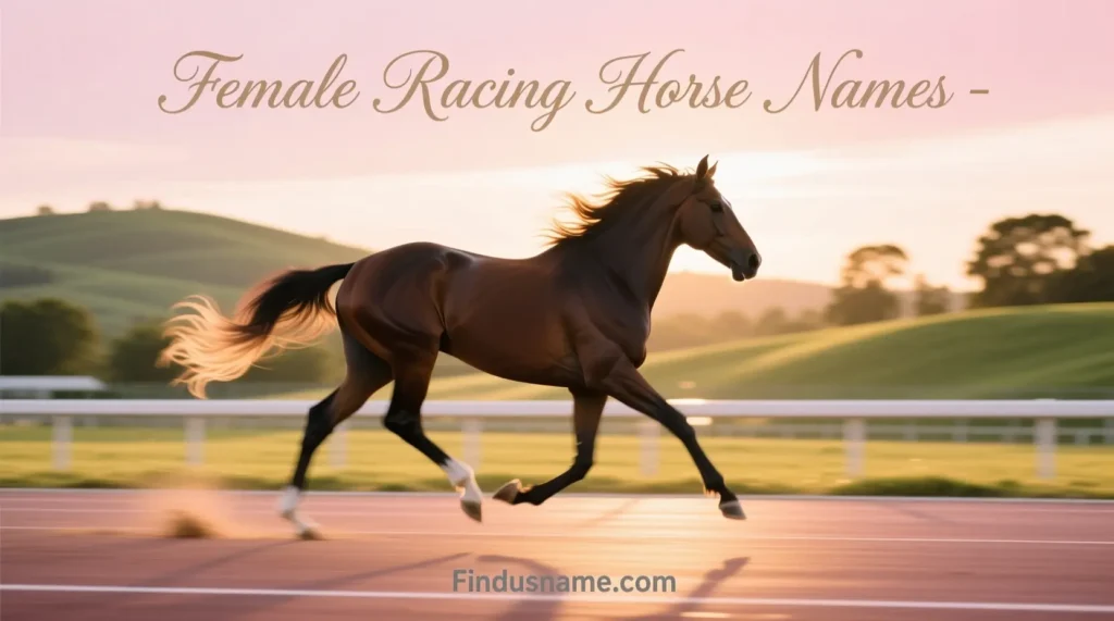 Female racing horse names paired with popular male race horse names for balanced naming inspiration