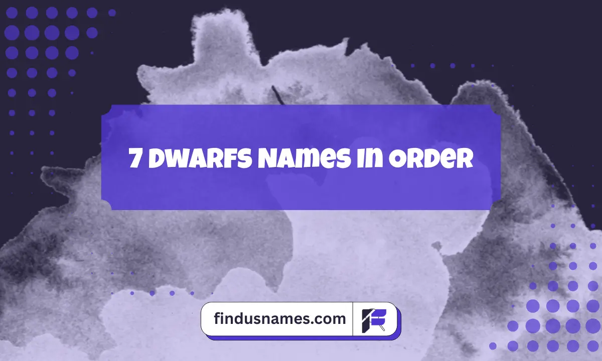 7 Dwarfs Names In Order