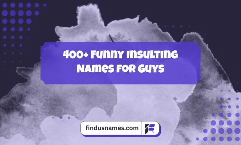 Funny Insulting Names for Guys