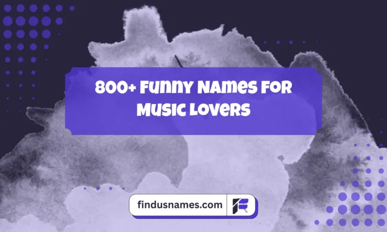 Funny Names for Music Lovers