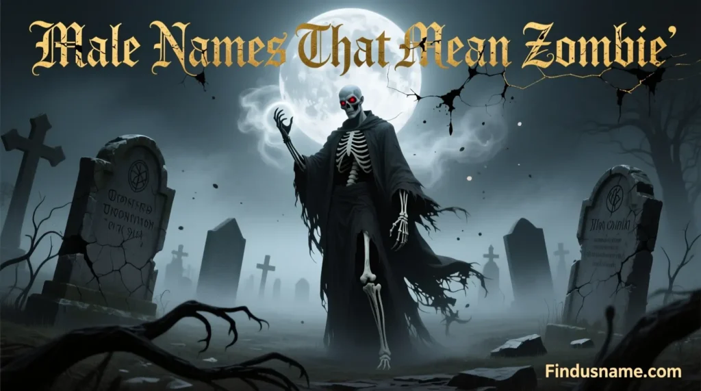 Male Names That Mean Zombie with dark undead meaning and horror inspired name ideas