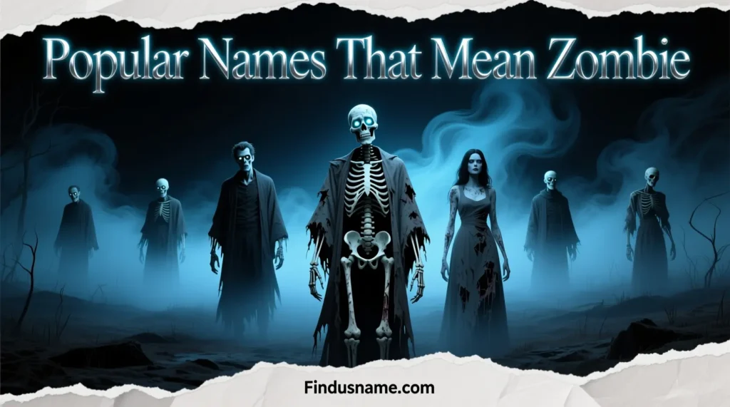 Popular Names That Mean Zombie inspired by undead legends and horror culture