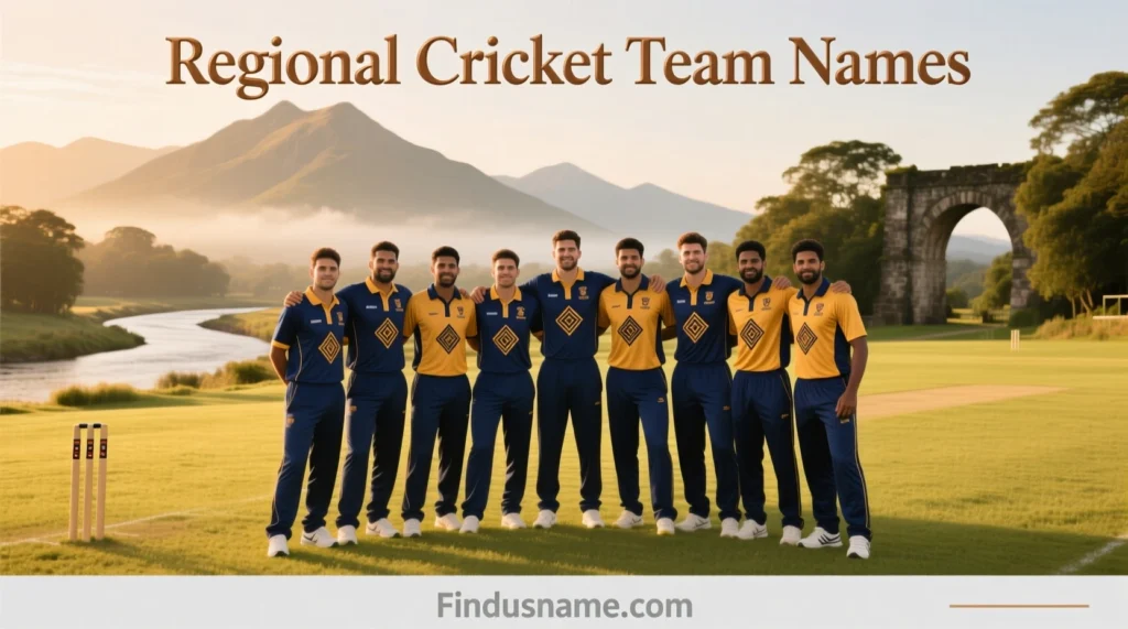 Regional Cricket Team Names inspired by local culture and traditional cricket team names