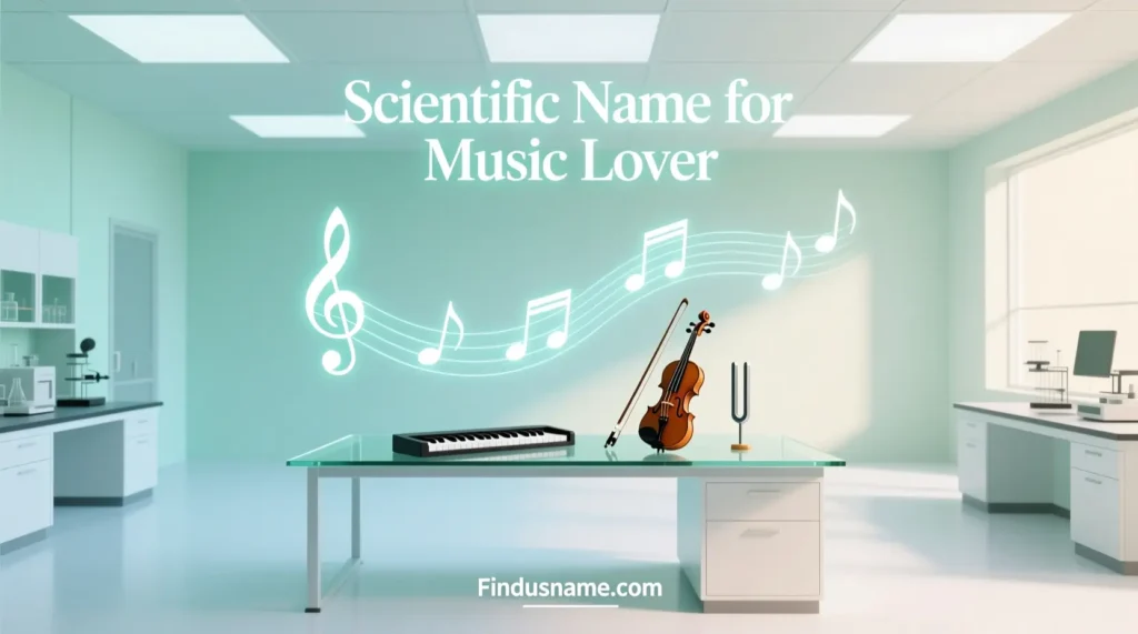 A calm science themed music space that relates to funny names for music lovers