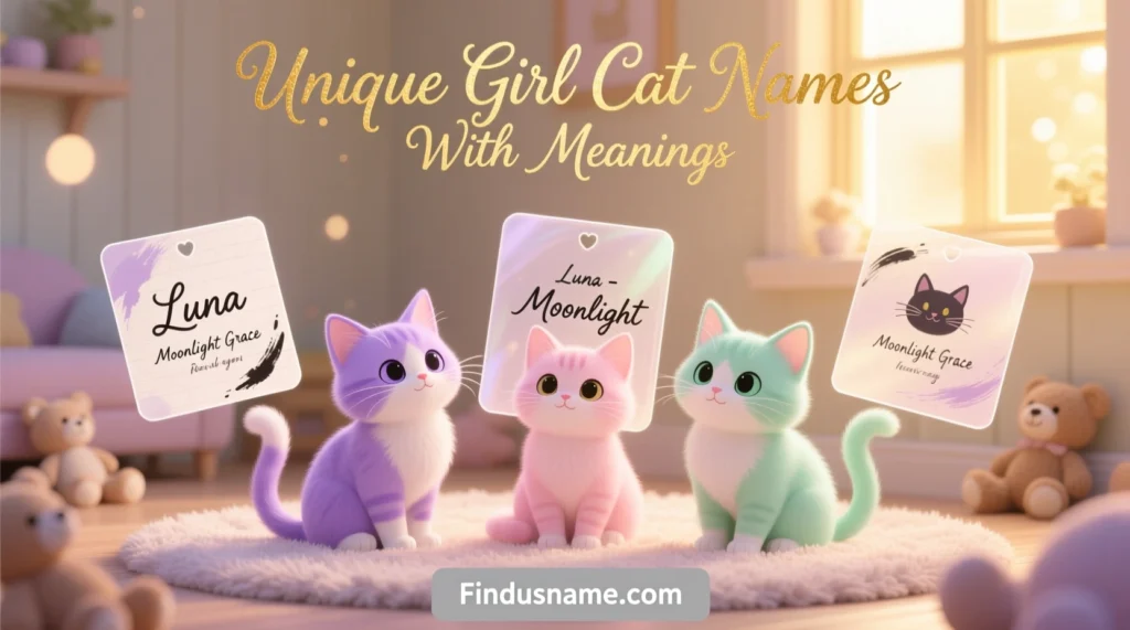 Unique girl cat names with meanings guide featuring 500 girl cat names unique for female kittens
