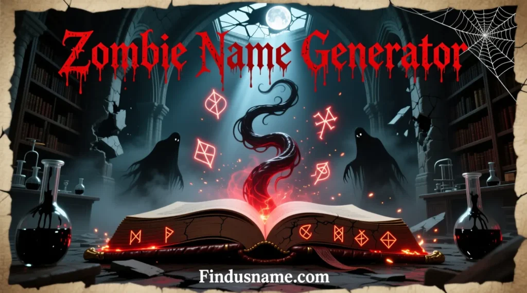 Zombie Name Generator for creating names that mean zombie with undead themes