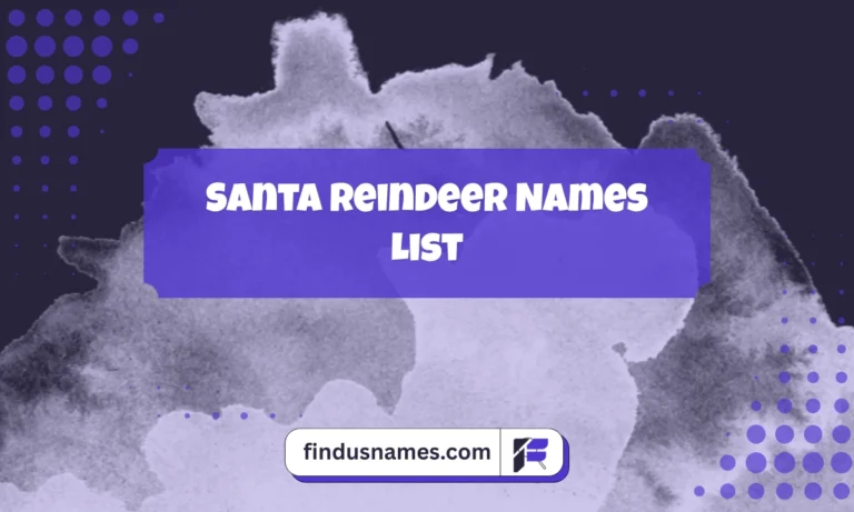 Santa Reindeer Names