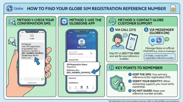 How to check your Globe SIM registration reference number